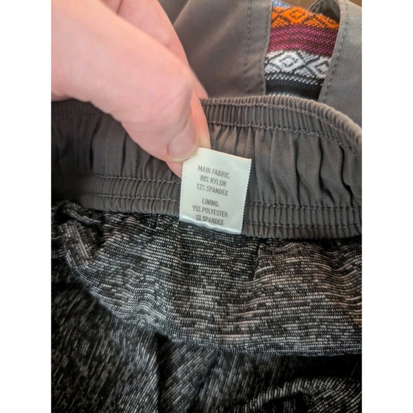 Wowie Shorts Medium Gray Nomad 3.0 Drawstring Aztec Lined Beach Performance - Picture 10 of 13